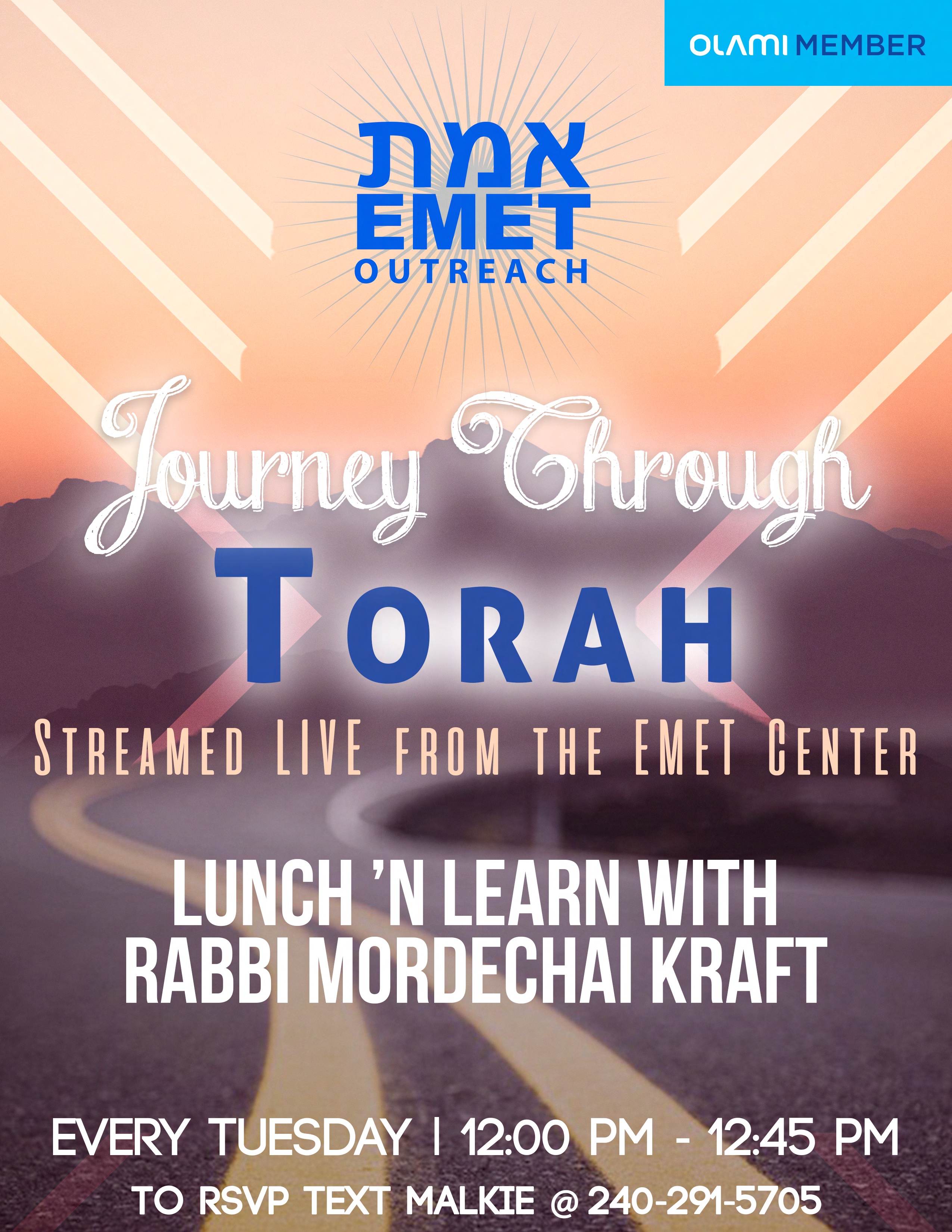 Rabbi Kraft Lunch & Learn