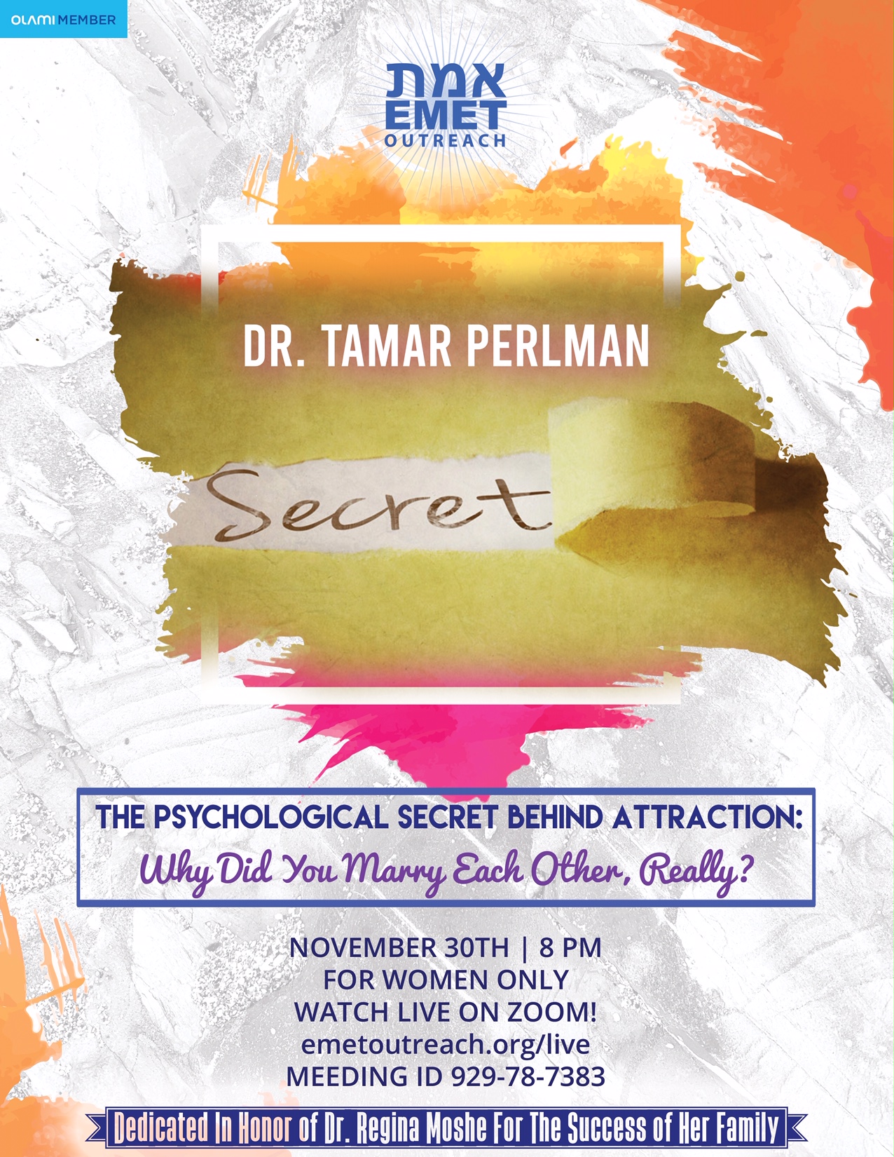 Dr. Perlman The Secret of Attraction 2020